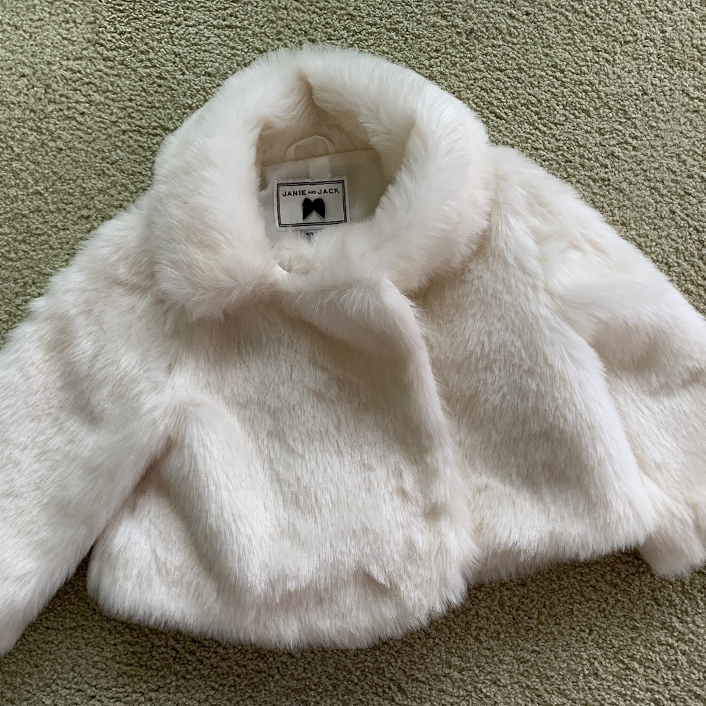 Janie and Jack fur coat